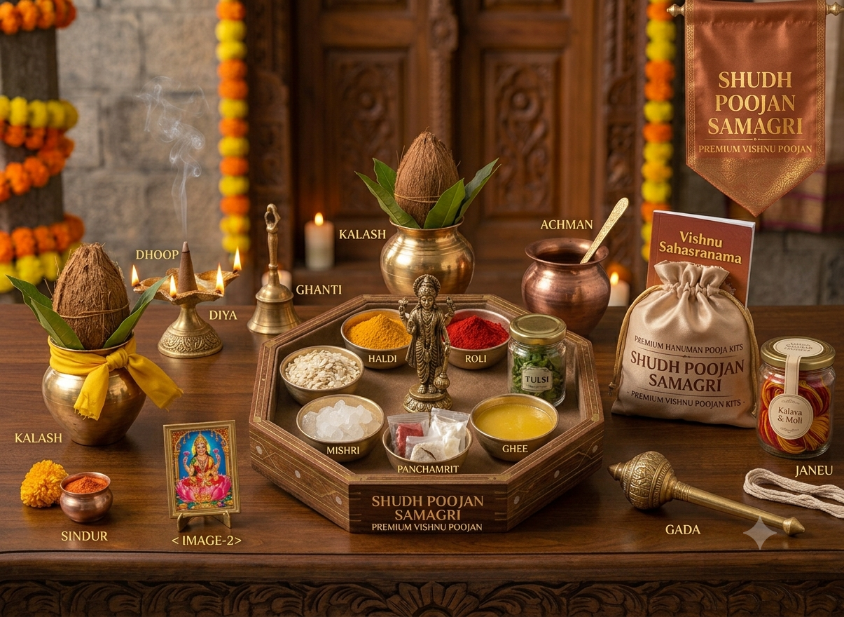 Vishnu Bhagwan Poojan Samagri